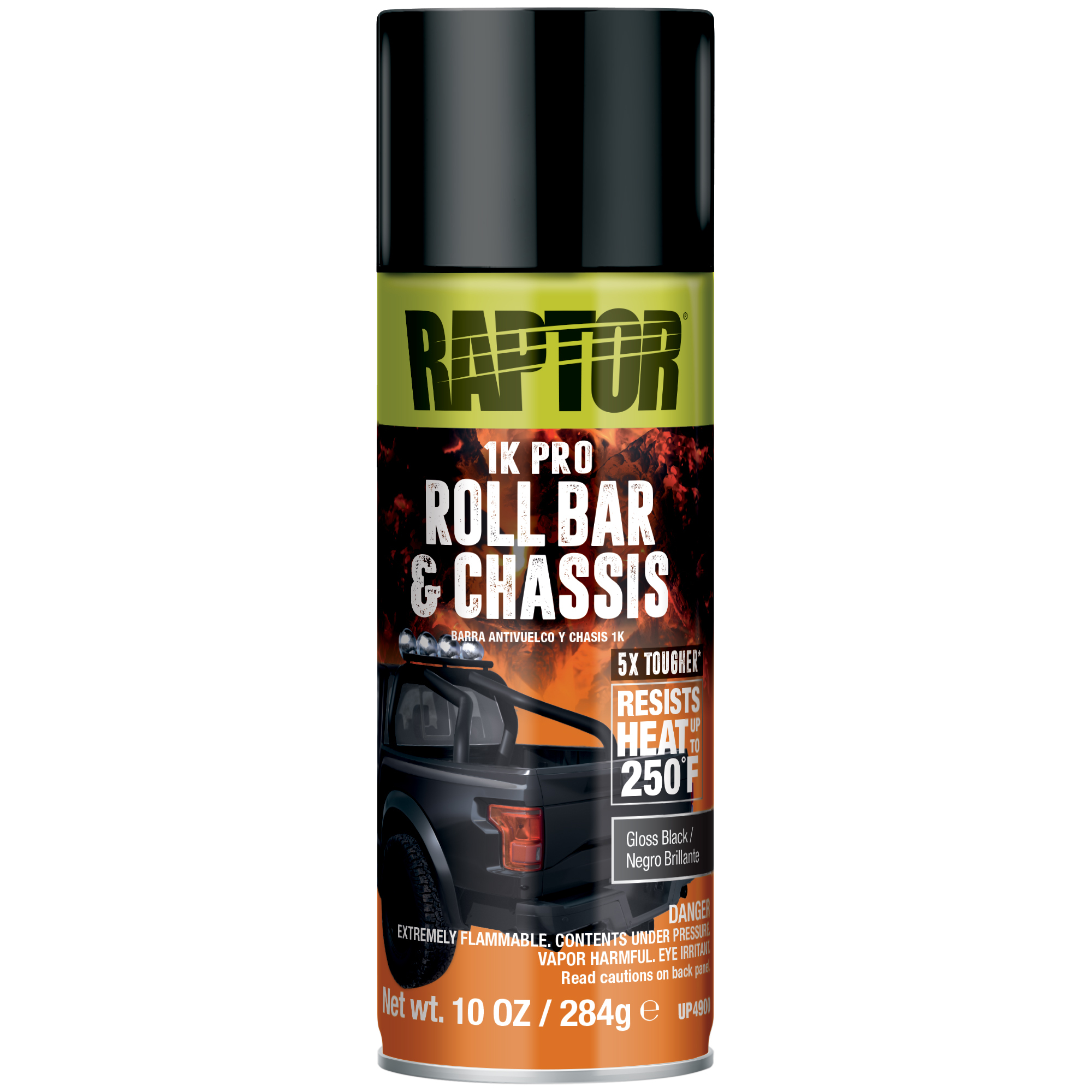 Raptor Roll Bar & Chassis Gloss Black Pack — 12 Pcs, Model# UP4900